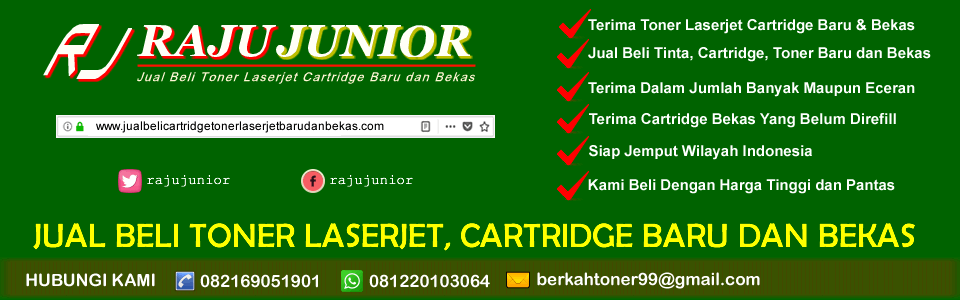 Jual beli cartridge, toner laserjet baru dan bekas
