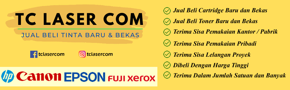 Jual beli tinta toner cartridge printer baru dan bekas