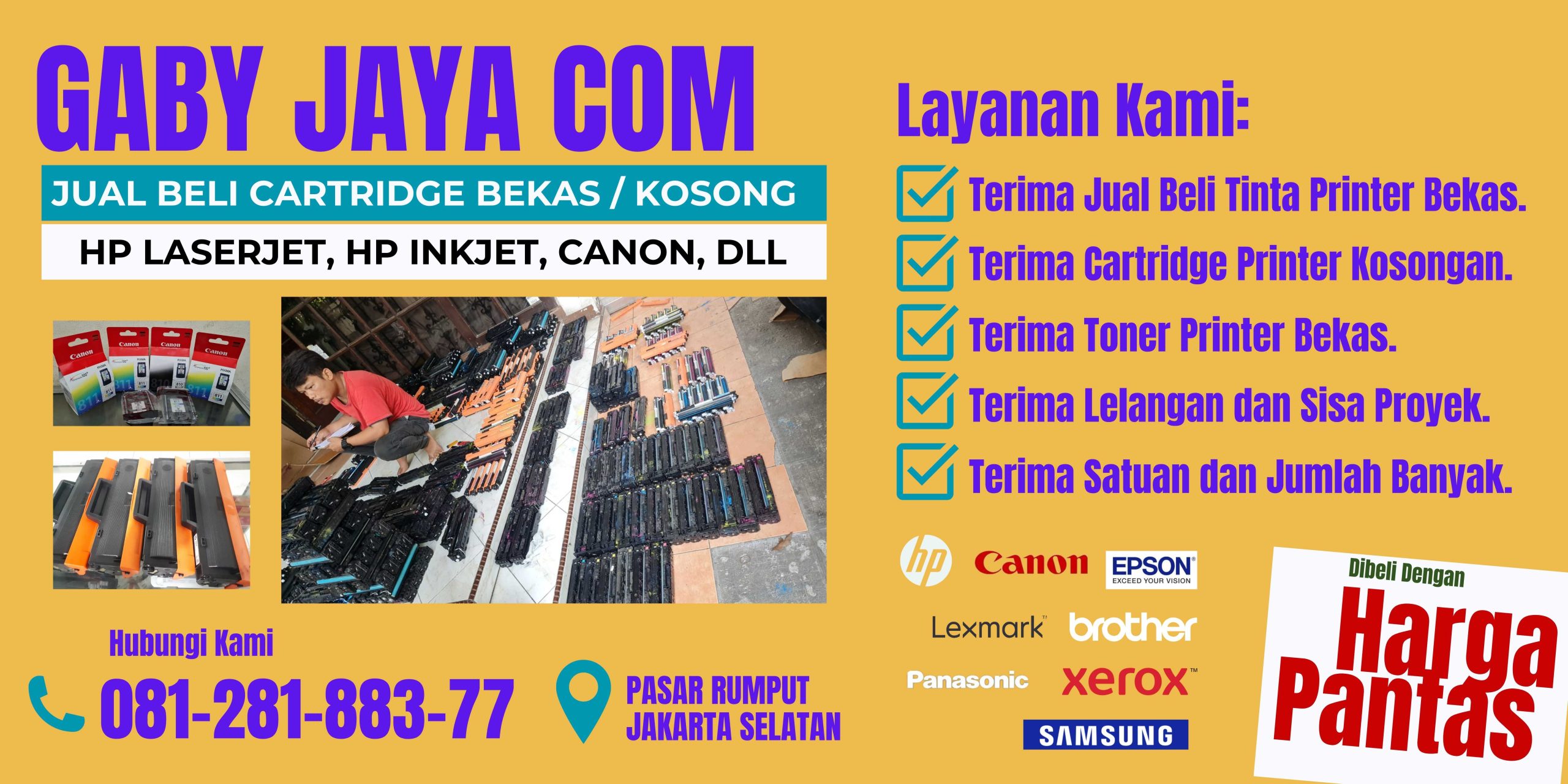 GABY JAYA COM | TERIMA JUAL BELI TINTA BEKAS